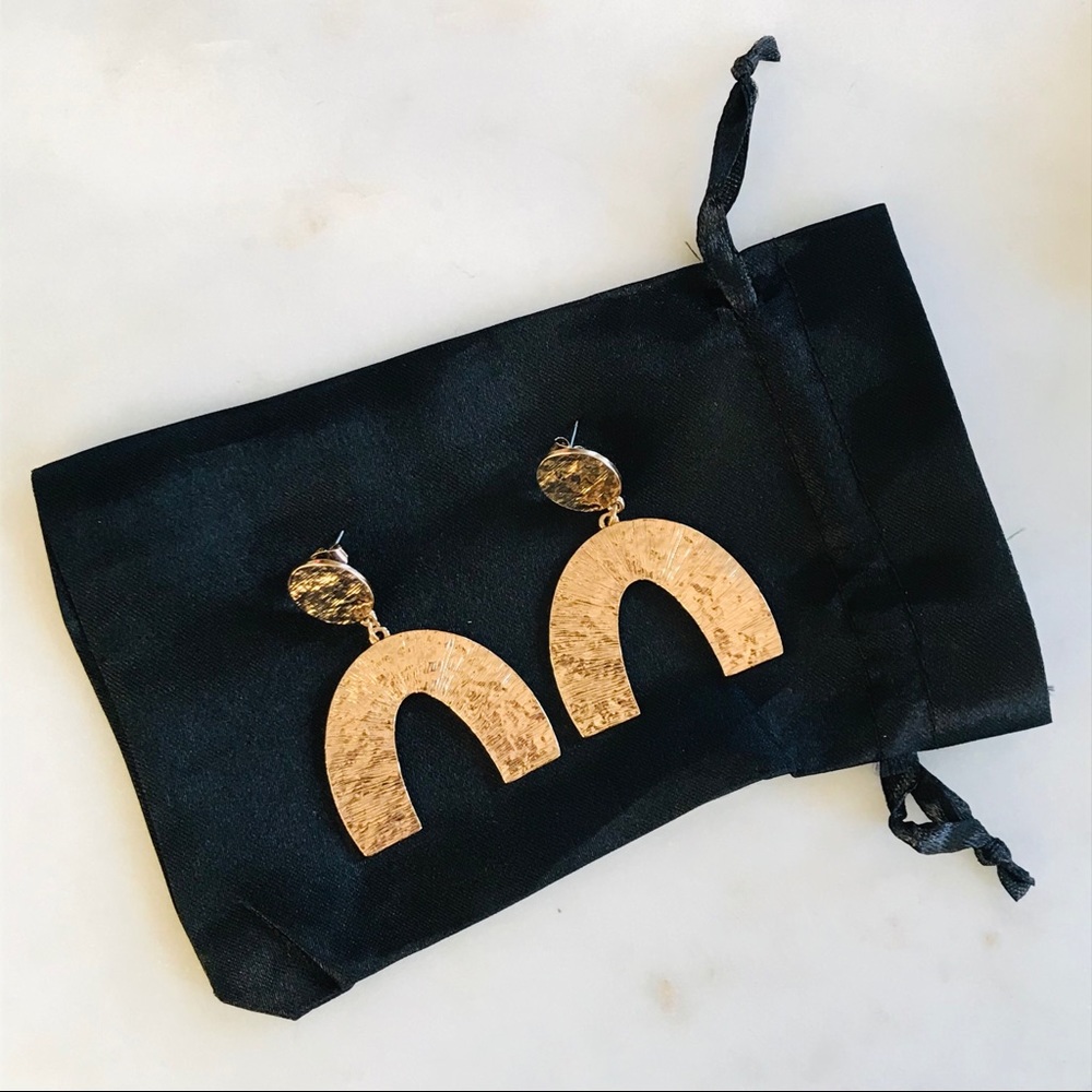 Gold abstract earrings